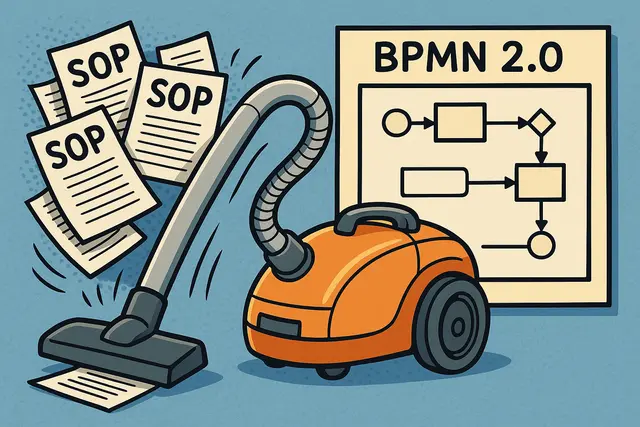 SOP Staubsauger saugt SOPs ein und macht BPMN draus